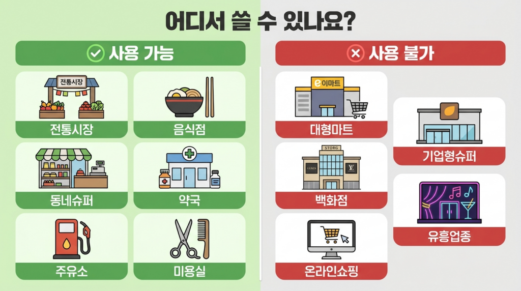 고유가 피해지원금 사용 가능 매장