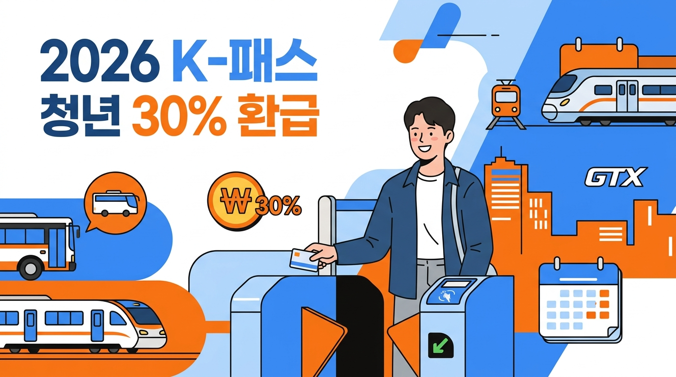 2026 K-패스 청년 안내 - 대중교통비 30% 환급