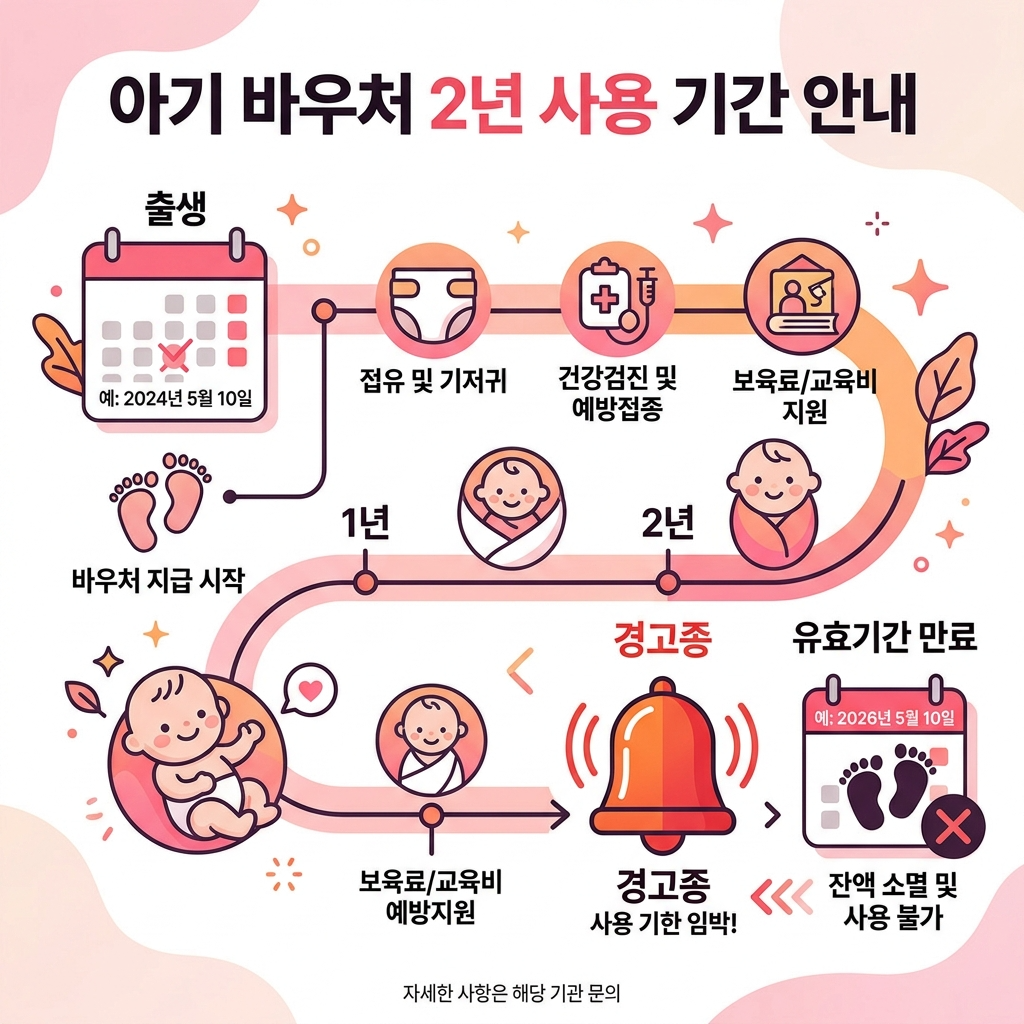첫만남이용권 사용기간 출생일로부터 2년 연장