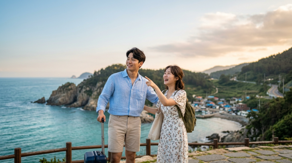 근로자 휴가지원사업으로 국내여행을 즐기는 한국 직장인 가족
